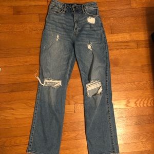 ultra high rise dad jeans